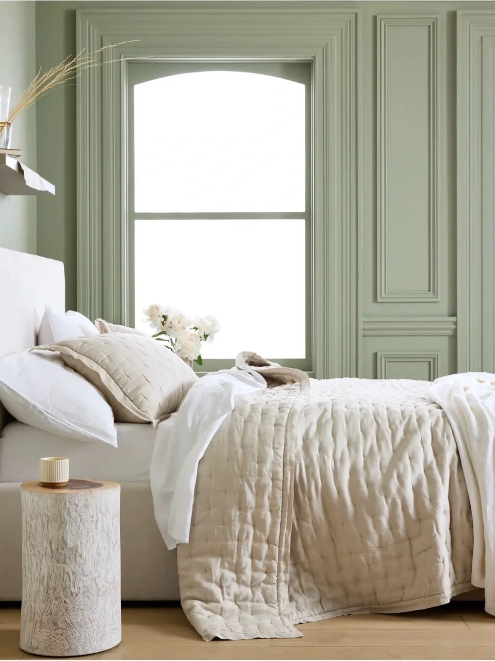 Quince European Linen Dream Quilt in Sand King/Cal King 985